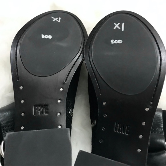 NWOT Frye Danica Harness Suede Peep Toe Booties - Picture 6 of 8